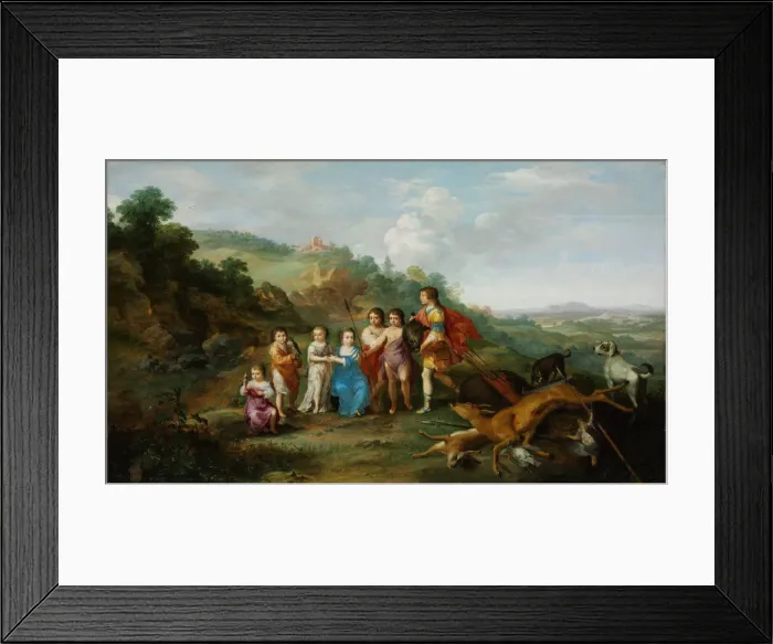 Framed Print : The Seven Children of the Winterking, 1628. Artist: Poelenburgh, Cornelis, van (1594 / 95-1667) Framed Print : The Seven Children of the Winterking, 1628. Artist: Poelenburgh, Cornelis, van (1594 / 95-1667)