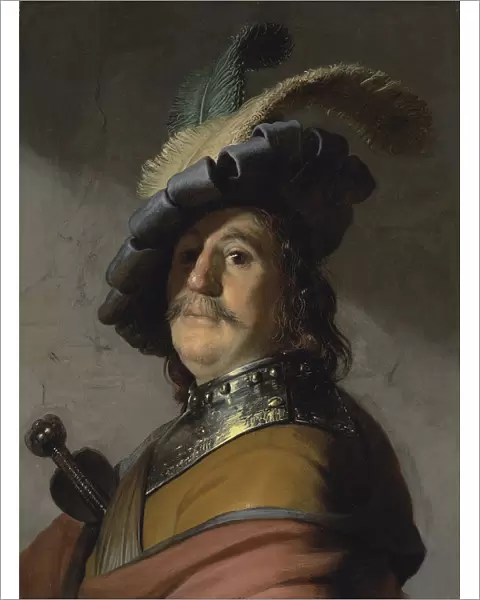 A man in a gorget and cap. Artist: Rembrandt van Rhijn (1606-1669)