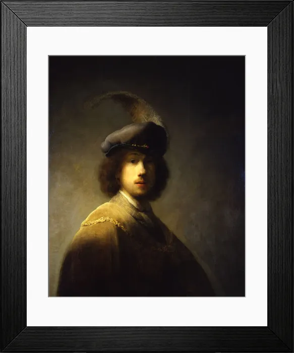 Framed Print : Self-Portrait, Aged 23, 1629. Artist: Rembrandt van Rhijn (1606-1669) Framed Print : Self-Portrait, Aged 23, 1629. Artist: Rembrandt van Rhijn (1606-1669)