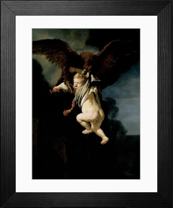 Framed Print : The Abduction of Ganymede, 1635. Artist: Rembrandt van Rhijn (1606-1669) Framed Print : The Abduction of Ganymede, 1635. Artist: Rembrandt van Rhijn (1606-1669)