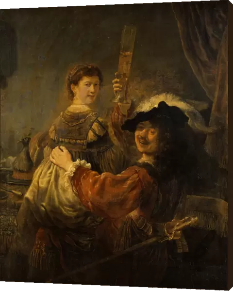 Rembrandt and Saskia in the parable of the Prodigal Son, c. 1635. Artist: Rembrandt van Rhijn (1606-1669)