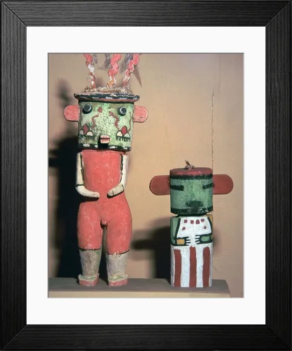 Framed Print : Wooden Hopi Katchina Dolls representing gods Framed Print : Wooden Hopi Katchina Dolls representing gods