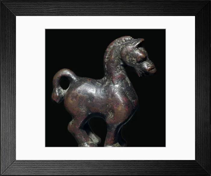 Framed Print : Han Dynasty Chinese bronze horse Framed Print : Han Dynasty Chinese bronze horse