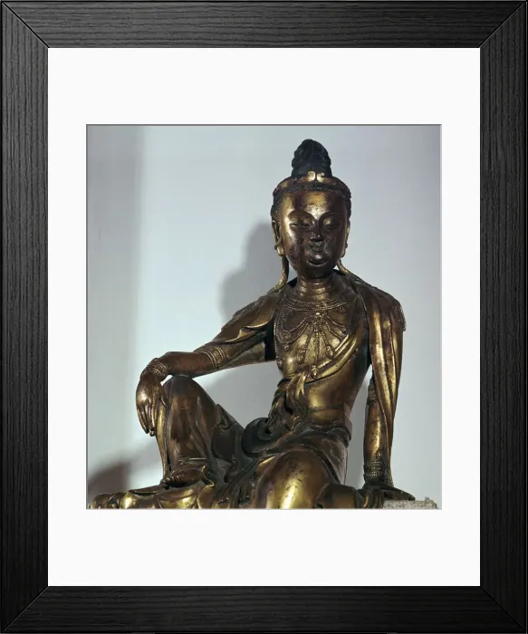 Framed Print : Chinese statuette of the Bodhisattva Kuan-yin, 12th century Framed Print : Chinese statuette of the Bodhisattva Kuan-yin, 12th century