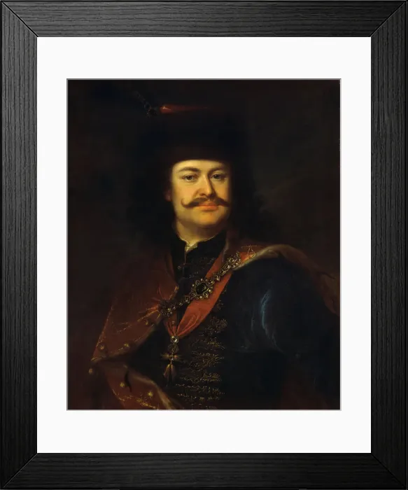 Framed Print : Francis II Rakoczi, 1712. Artist: Manyoki, Adam (1673-1757) Framed Print : Francis II Rakoczi, 1712. Artist: Manyoki, Adam (1673-1757)