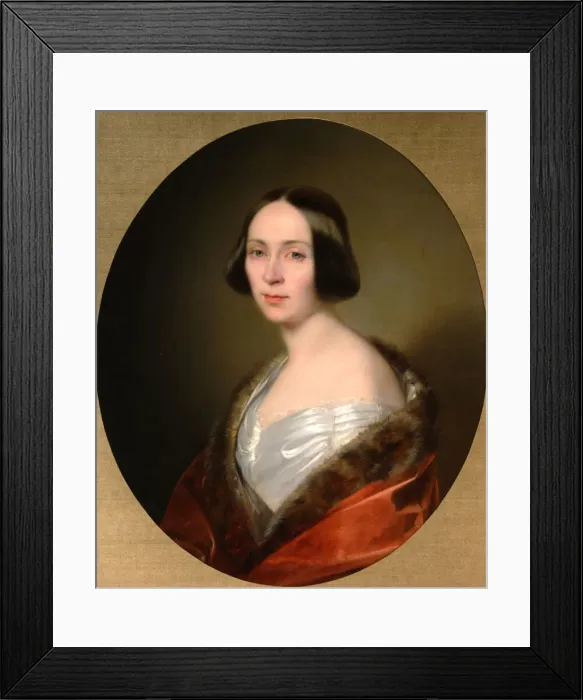 Framed Print : Portrait of Countess Luise Trofimovna Golitsyna (1810-1887), nee Baranova, Early 1840s. Artist: Kozina, Sandor (1808-1873) Framed Print : Portrait of Countess Luise Trofimovna Golitsyna (1810-1887), nee Baranova, Early 1840s. Artist: Kozina, Sandor (1808-1873)