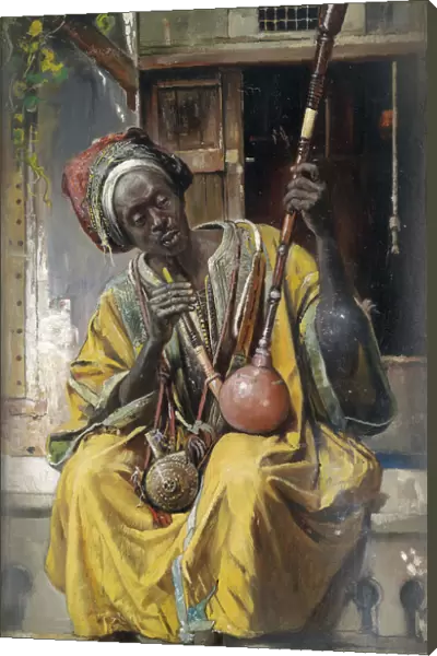 The Water-Pipe Smoker, 1903. Artist: Tornai, Gyula (1861-1928)