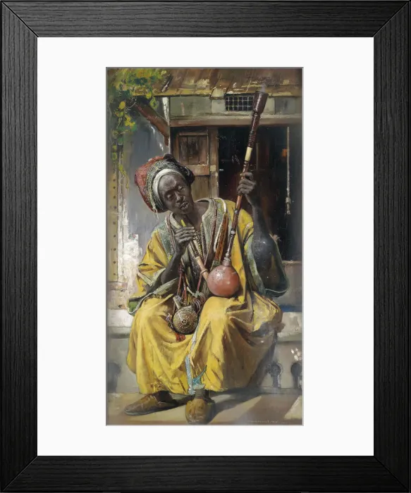 Framed Print : The Water-Pipe Smoker, 1903. Artist: Tornai, Gyula (1861-1928) Framed Print : The Water-Pipe Smoker, 1903. Artist: Tornai, Gyula (1861-1928)