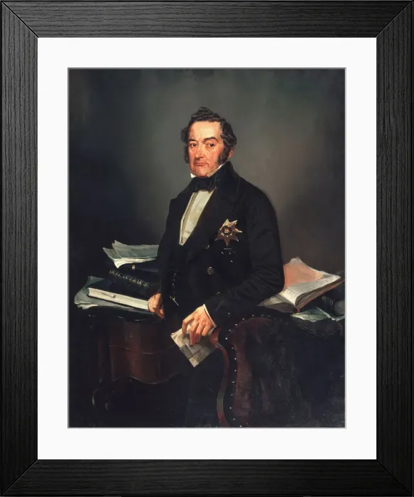 Framed Print : Portrait of the Senator Ivan Tolstoy. Artist: Zichy, Mihaly (1827-1906) Framed Print : Portrait of the Senator Ivan Tolstoy. Artist: Zichy, Mihaly (1827-1906)