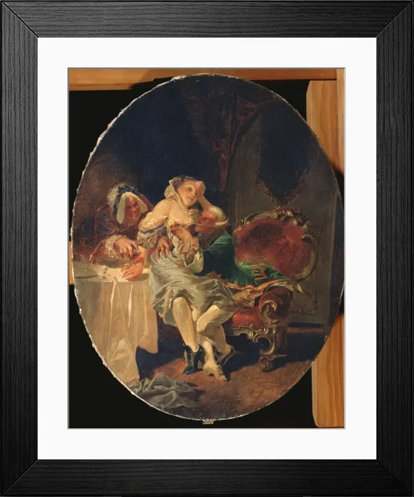 Framed Print : The Seducer, 1891. Artist: Zichy, Mihaly (1827-1906) Framed Print : The Seducer, 1891. Artist: Zichy, Mihaly (1827-1906)