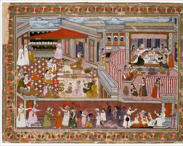 Birth in a Palace, 1760-1770. Artist: Indian Art