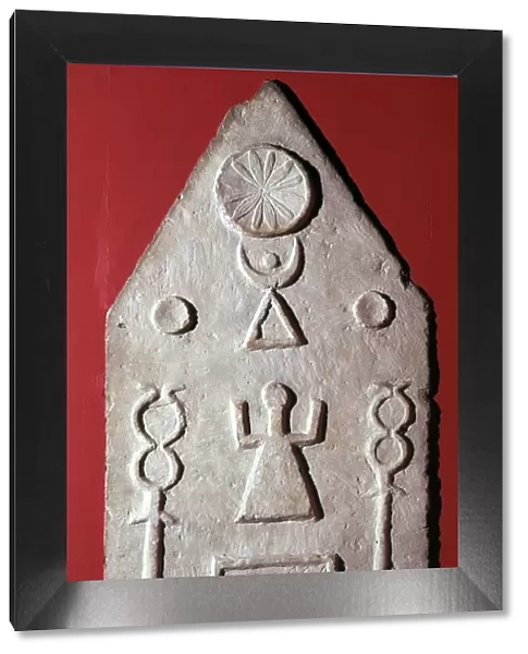 Limestone stela with a dedication to Baal, from Carthage, north Africa, 2nd-1st century BC