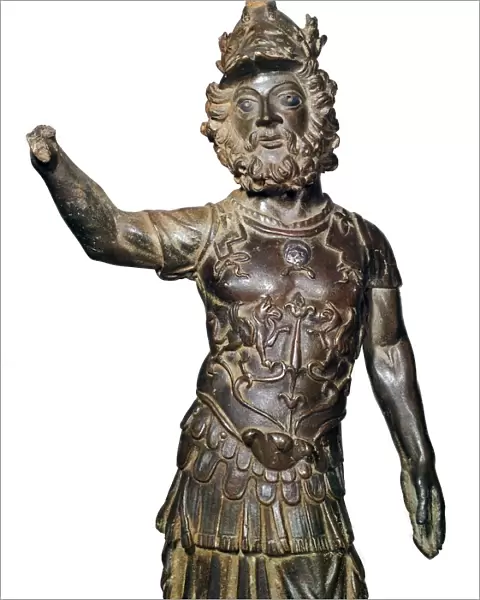 Roman bronze statuette of the god Mars, 2nd century