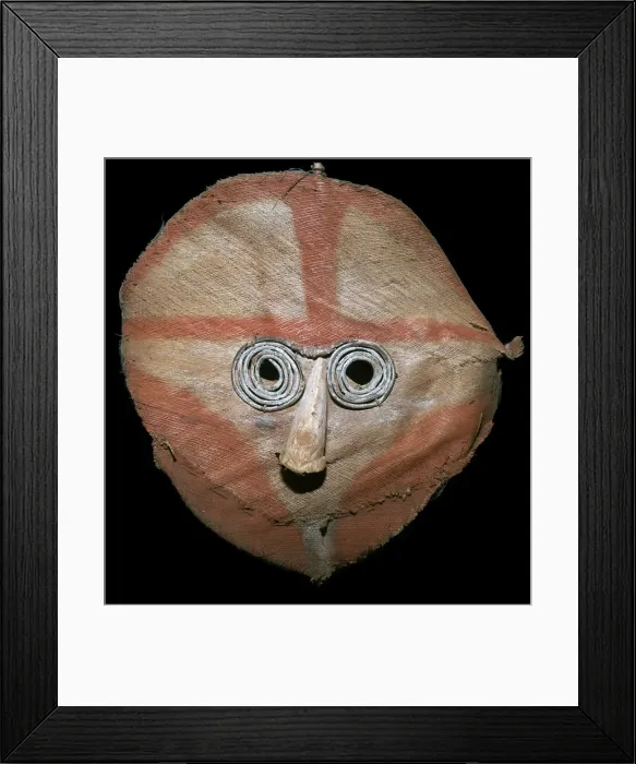 Framed Print : Coconut-fibre mask from the Torres Straits islands Framed Print : Coconut-fibre mask from the Torres Straits islands