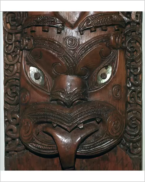 Maori wood-carving representing an ancestor