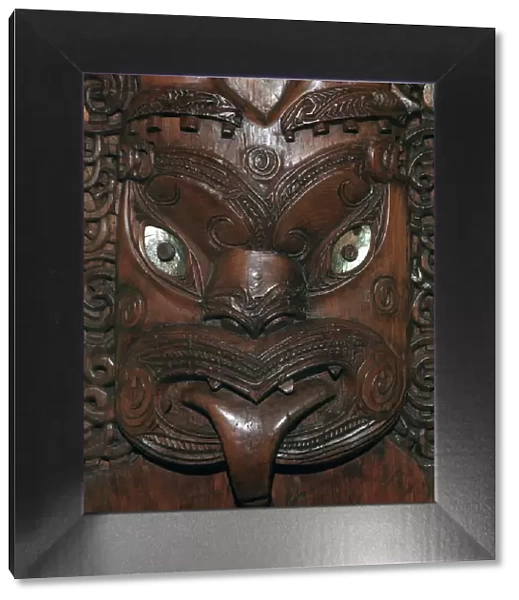 Maori wood-carving representing an ancestor