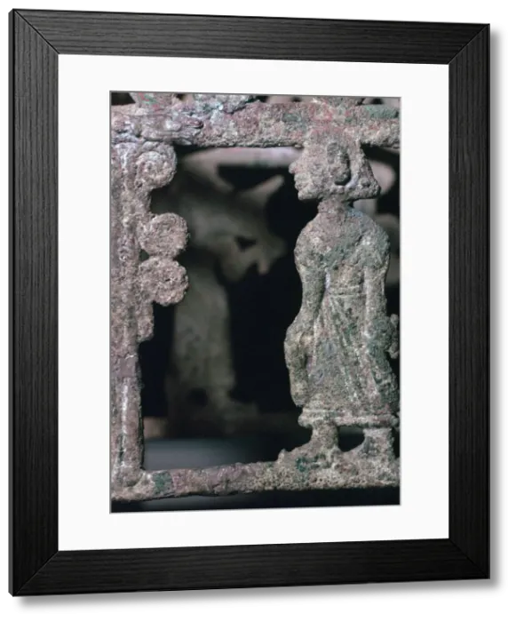 Framed Print : Detail of a bronze stand, 17th century BC Framed Print : Detail of a bronze stand, 17th century BC