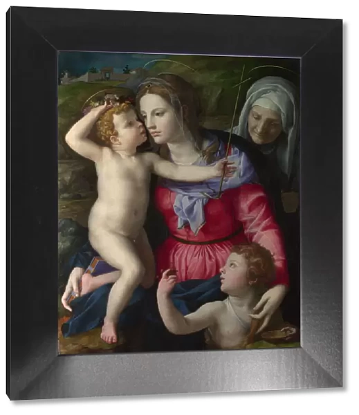 The Madonna and Child with Saint John the Baptist and Saint Elizabeth, c. 1540. Artist: Bronzino, Agnolo (1503-1572)