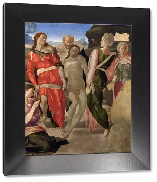 The Entombment of Christ, c. 1500. Artist: Buonarroti, Michelangelo (1475-1564)