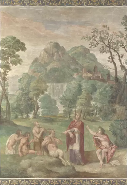 The Judgement of Midas (Fresco from Villa Aldobrandini), 1617-1618. Artist: Domenichino (1581-1641)