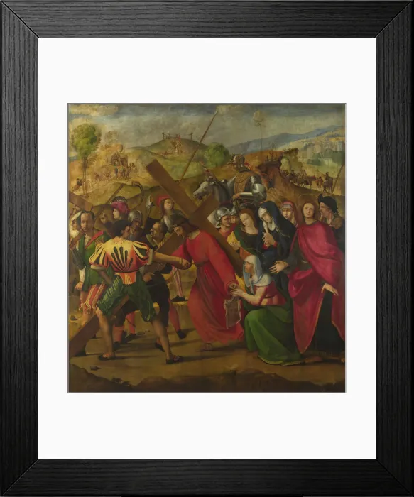 Framed Print : The Procession to Calvary, c. 1505. Artist: Ghirlandaio, Ridolfo (1483-1561) Framed Print : The Procession to Calvary, c. 1505. Artist: Ghirlandaio, Ridolfo (1483-1561)