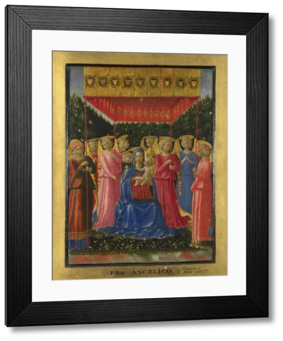 Framed Print : The Virgin and Child with Angels, c. 1450. Artist: Gozzoli, Benozzo (ca 1420-1497) Framed Print : The Virgin and Child with Angels, c. 1450. Artist: Gozzoli, Benozzo (ca 1420-1497)