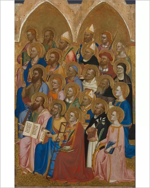 Adoring Saints (from the San Pier Maggiore Altarpiece), 1371. Artist: Jacopo di Cione (active 1365-1400)