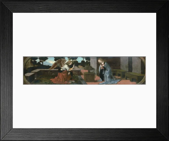 Framed Print : The Annunciation, 1478. Artist: Leonardo da Vinci (1452-1519) Framed Print : The Annunciation, 1478. Artist: Leonardo da Vinci (1452-1519)
