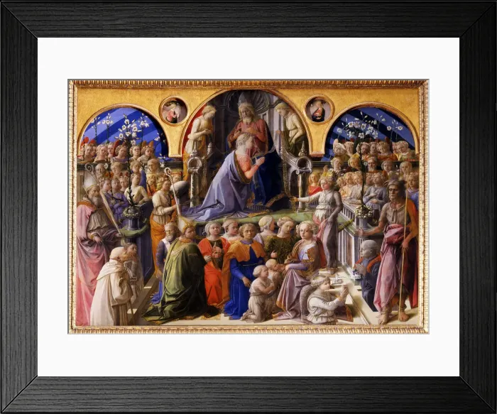 Framed Print : The Coronation of the Virgin, Between 1439 and 1447. Artist: Lippi, Fra Filippo (1406-1469) Framed Print : The Coronation of the Virgin, Between 1439 and 1447. Artist: Lippi, Fra Filippo (1406-1469)