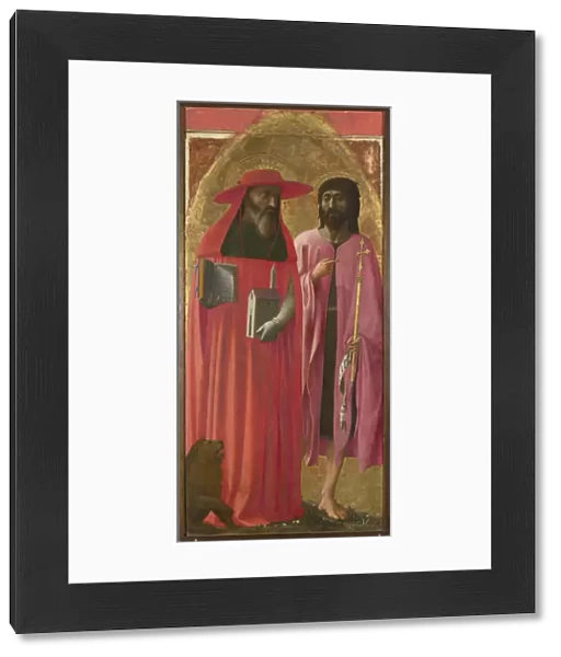 Saints Jerome and John the Baptist, ca 1428-1429. Artist: Masaccio (1401-1428)
