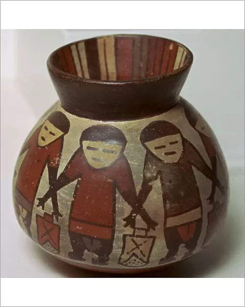 Nazca painted pottery vessel, 1st century