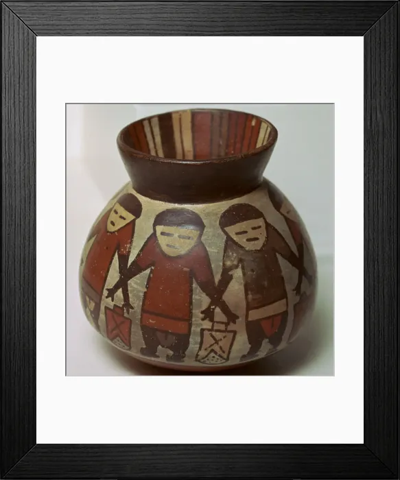 Framed Print : Nazca painted pottery vessel, 1st century Framed Print : Nazca painted pottery vessel, 1st century