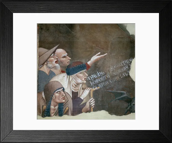 Framed Print : Fresco of the Triumph of Death, 14th century. Artist: Andrea Orcagna Framed Print : Fresco of the Triumph of Death, 14th century. Artist: Andrea Orcagna