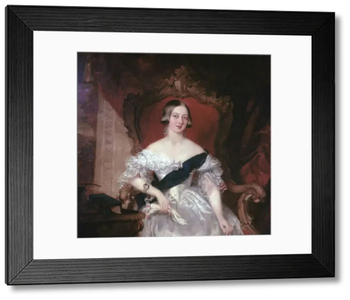 Framed Print : Portrait of Queen Victoria, 1841. Artist: Herbert Luther Smith Framed Print : Portrait of Queen Victoria, 1841. Artist: Herbert Luther Smith
