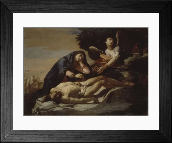 Framed Print : The Lamentation over Christ, Mid of 17th cen Artist: Stanzione, Massimo (ca. 1585-ca. 1658) Framed Print : The Lamentation over Christ, Mid of 17th cen Artist: Stanzione, Massimo (ca. 1585-ca. 1658)