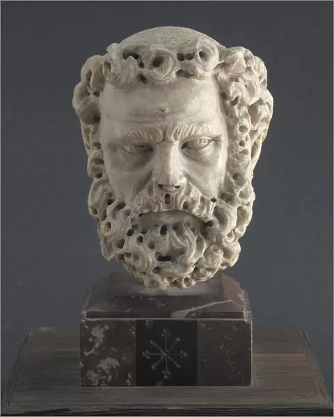 Head of a bearded Man, 1312-1314. Artist: Pisano, Giovanni (c. 1250-c. 1315)