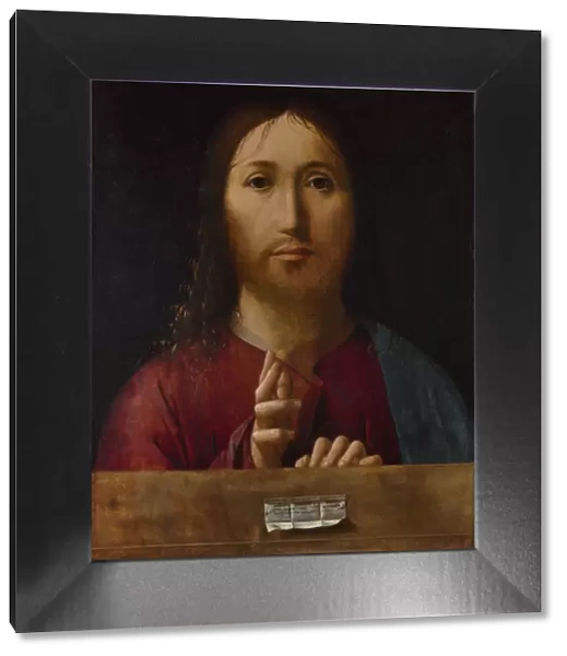 Christ Blessing, 1465. Artist: Antonello da Messina (ca 1430-1479)