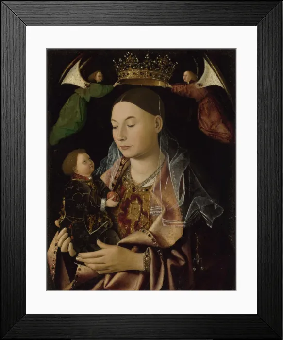 Framed Print : The Virgin and Child, ca 1465. Artist: Antonello da Messina (ca 1430-1479) Framed Print : The Virgin and Child, ca 1465. Artist: Antonello da Messina (ca 1430-1479)