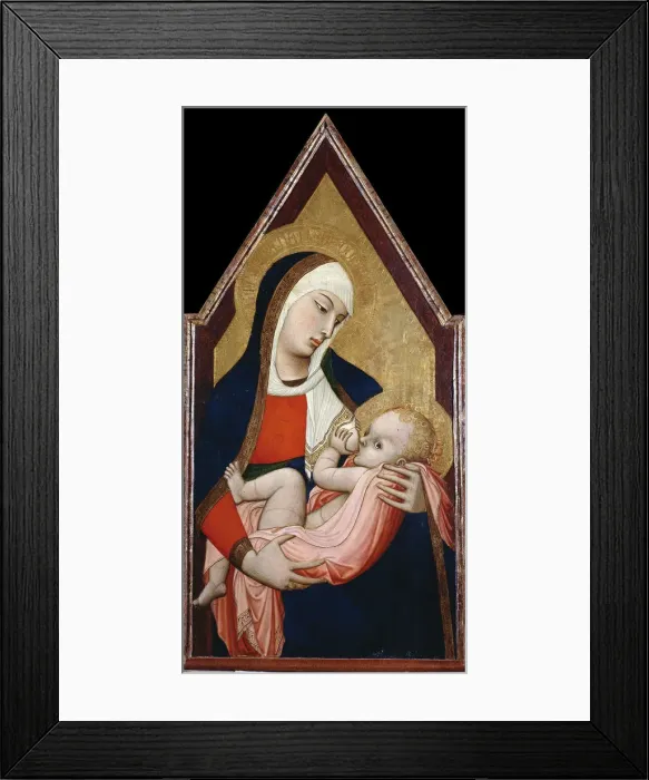 Framed Print : Madonna of the Milk, Between 1325 and 1348. Artist: Lorenzetti, Ambrogio (ca 1290-ca 1348) Framed Print : Madonna of the Milk, Between 1325 and 1348. Artist: Lorenzetti, Ambrogio (ca 1290-ca 1348)