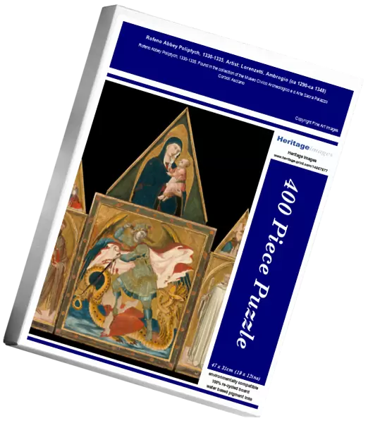 Rofeno Abbey Poliptych, 1330-1335. Artist: Lorenzetti, Ambrogio (ca 1290-ca 1348)