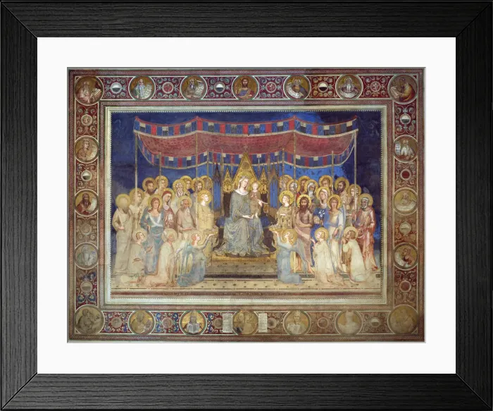 Framed Print : Maesta, 1315-1321. Artist: Martini, Simone, di (1280 / 85-1344) Framed Print : Maesta, 1315-1321. Artist: Martini, Simone, di (1280 / 85-1344)