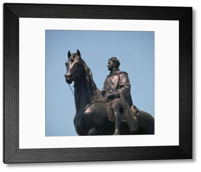 Framed Print : Statue of King George IV of England, 19th century. Artist: Francis Legatt Chantrey Framed Print : Statue of King George IV of England, 19th century. Artist: Francis Legatt Chantrey