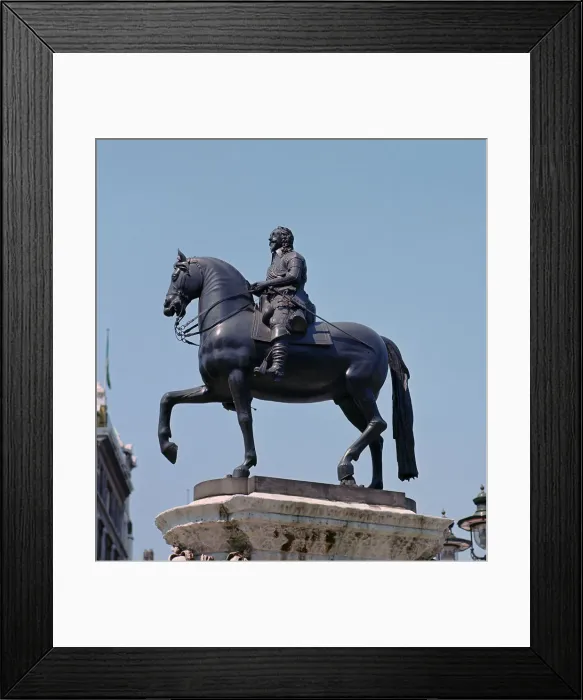 Framed Print : Equestrian statue of King Charles I, 17th century. Artist: Hubert le Sueur Framed Print : Equestrian statue of King Charles I, 17th century. Artist: Hubert le Sueur