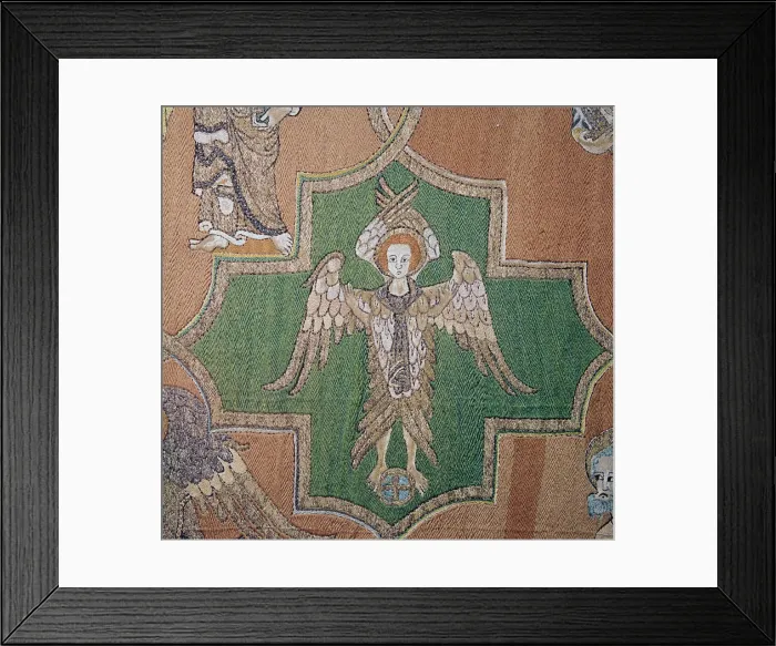 Framed Print : Detail of an angel from the Syon Cope, 14th century Framed Print : Detail of an angel from the Syon Cope, 14th century