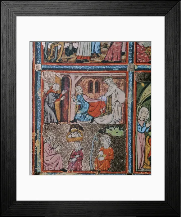 Framed Print : Joseph and Potiphars wife andJoseph in prison interpreting dreams, 14th century Framed Print : Joseph and Potiphars wife andJoseph in prison interpreting dreams, 14th century