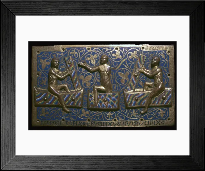 Framed Print : Depiction of saints rising from their tombs at the time of the Crucifixion, 13th century Framed Print : Depiction of saints rising from their tombs at the time of the Crucifixion, 13th century