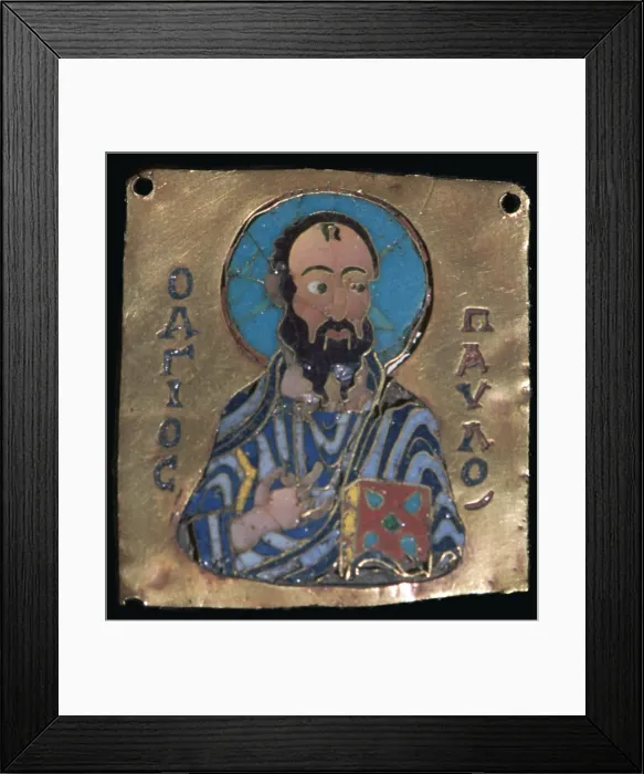 Framed Print : Miniature depiction of St Paul, 10th century Framed Print : Miniature depiction of St Paul, 10th century