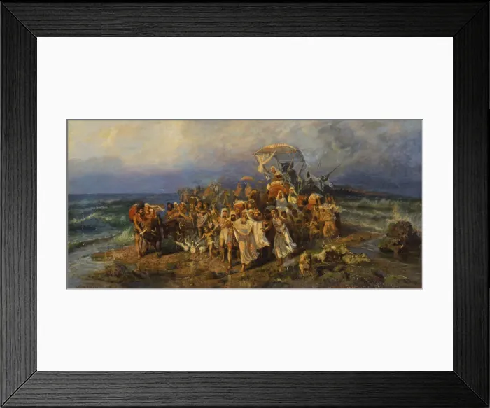 Framed Print : The Israelites crossing of the Red Sea, Second Half of the 19th cen Artist: Kotarbinsky, Vasilii (Wilhelm) Alexandrovich (1849-1921) Framed Print : The Israelites crossing of the Red Sea, Second Half of the 19th cen Artist: Kotarbinsky, Vasilii (Wilhelm) Alexandrovich (1849-1921)
