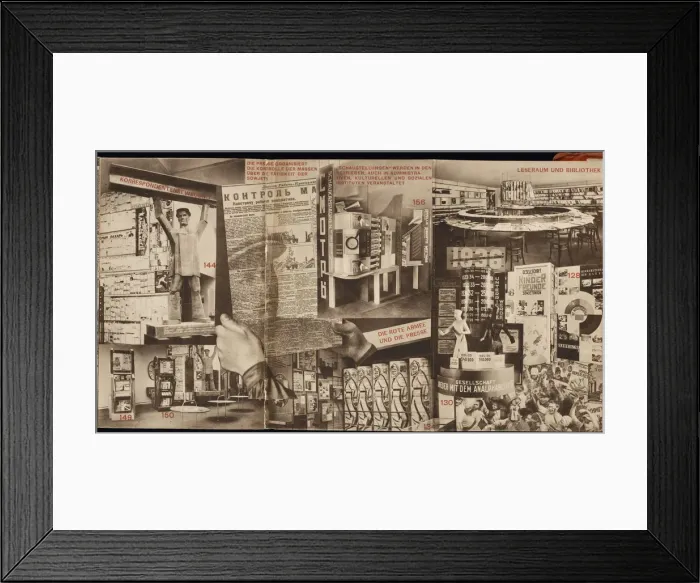Framed Print : USSR. Catalogue of the Soviet pavilion at the International Press Exhibition, Cologne, 1928. Artist: Lissitzky, El (1890-1941) Framed Print : USSR. Catalogue of the Soviet pavilion at the International Press Exhibition, Cologne, 1928. Artist: Lissitzky, El (1890-1941)
