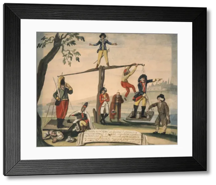 Framed Print : Allegory of Europe in 1791, 1791. Artist: Anonymous Framed Print : Allegory of Europe in 1791, 1791. Artist: Anonymous